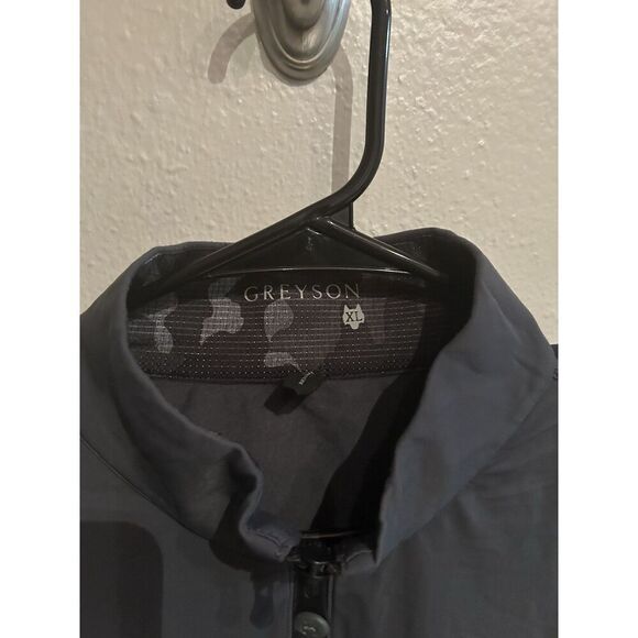 Greyson Mens XL Gray 1/4 Zip Pullover Golf Stretch - Picture 3 of 8